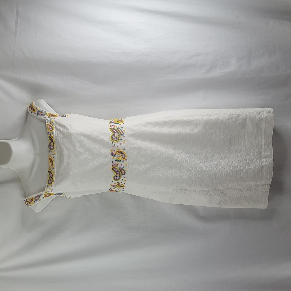 Ports International white beaded dress sz 8
